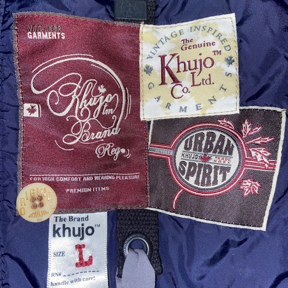 Women’s Large Navy Khujo Winter Jacket w/ faux fur trim - Picture 9 of 11